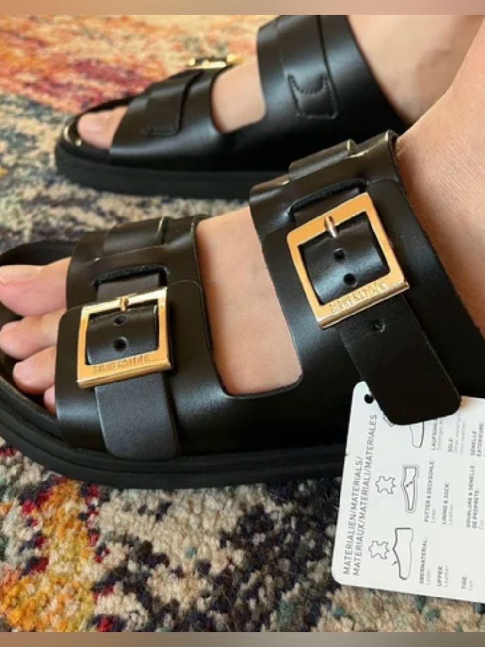 NWT BIRKENSTOCK St. Barths Natural Leather Sandals - Picture 2 of 12